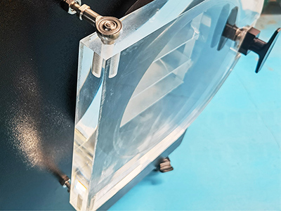 Secador de congelamento pequeno para uso doméstico de 1-2 kg para alimentos detalhe - Porta de plexiglass transparente transparente, pode observar o processo de liofilização de materiais diretamente.