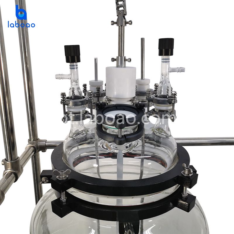 Reator de vidro revestido com filtro de cristalização 100L