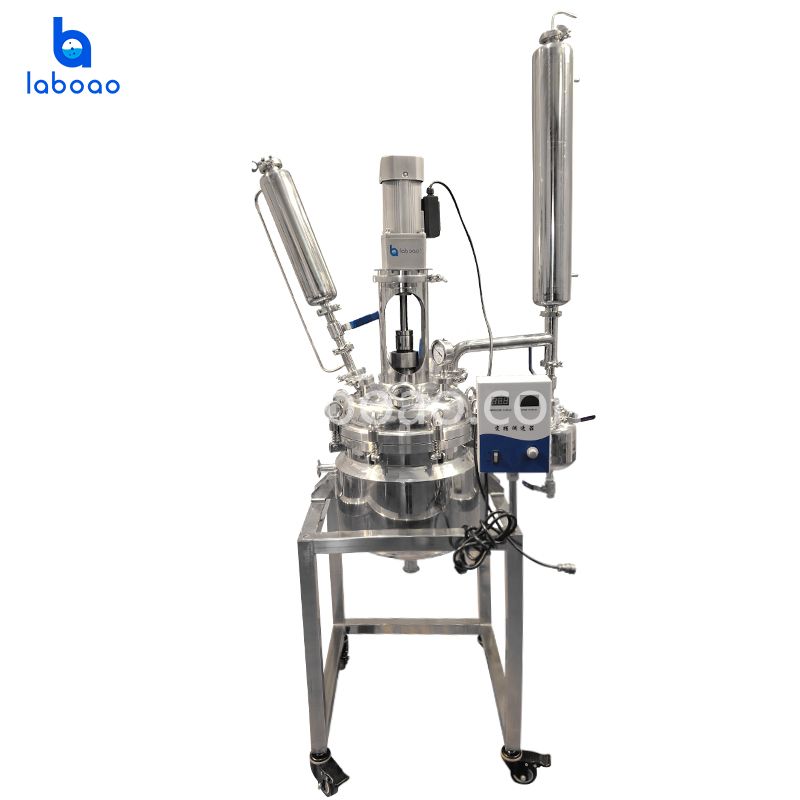 Reator químico de aço inoxidável revestido 10L