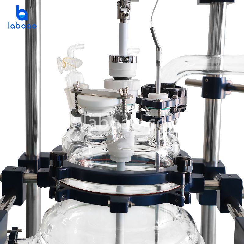 Reator de filtração de vidro revestido de 20L 30L para cristalização de óleo CBD