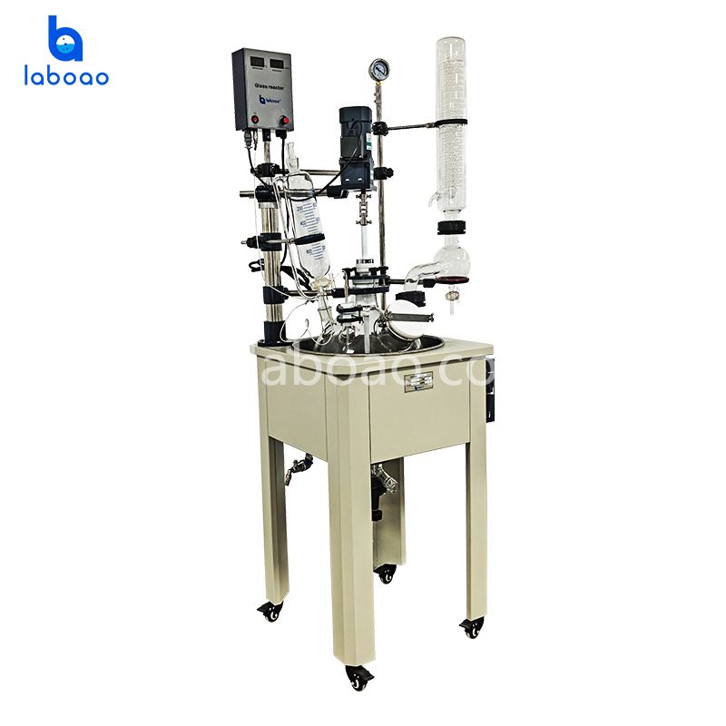 Reator de vidro de camada única 20L