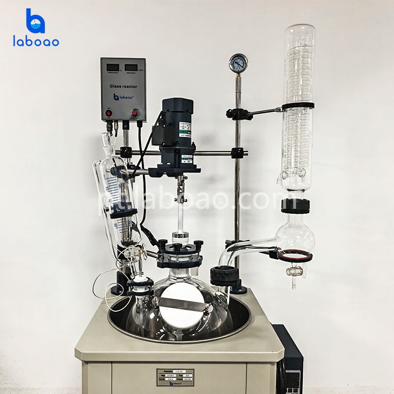 Reator de vidro de camada única 20L
