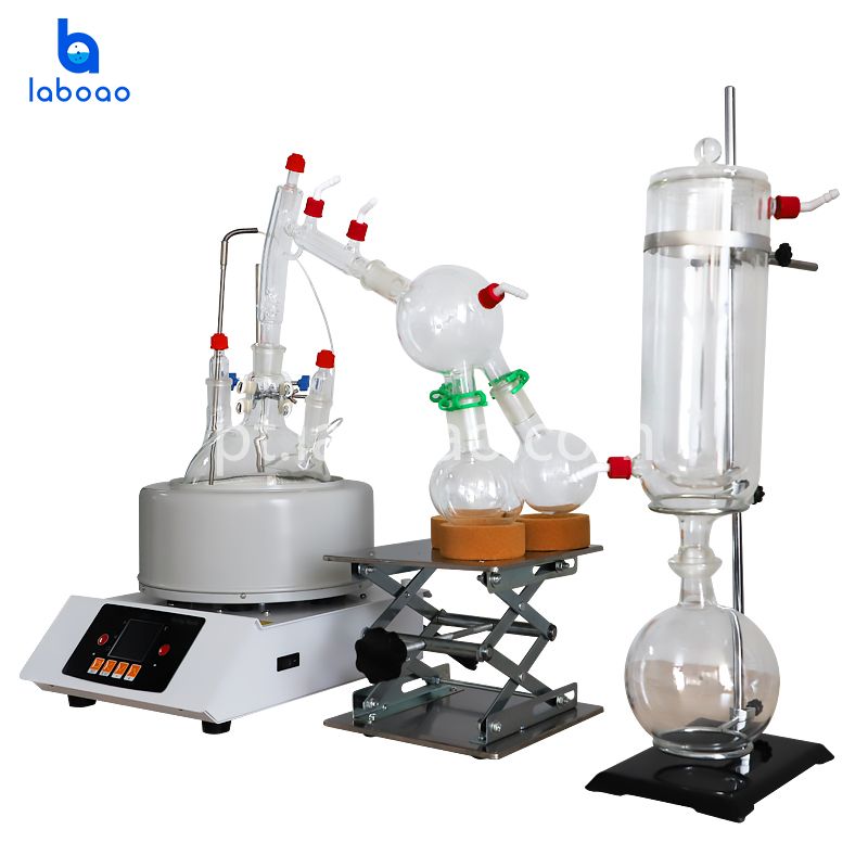 Kit de destilação de caminho curto 2L para extração de óleo CBD