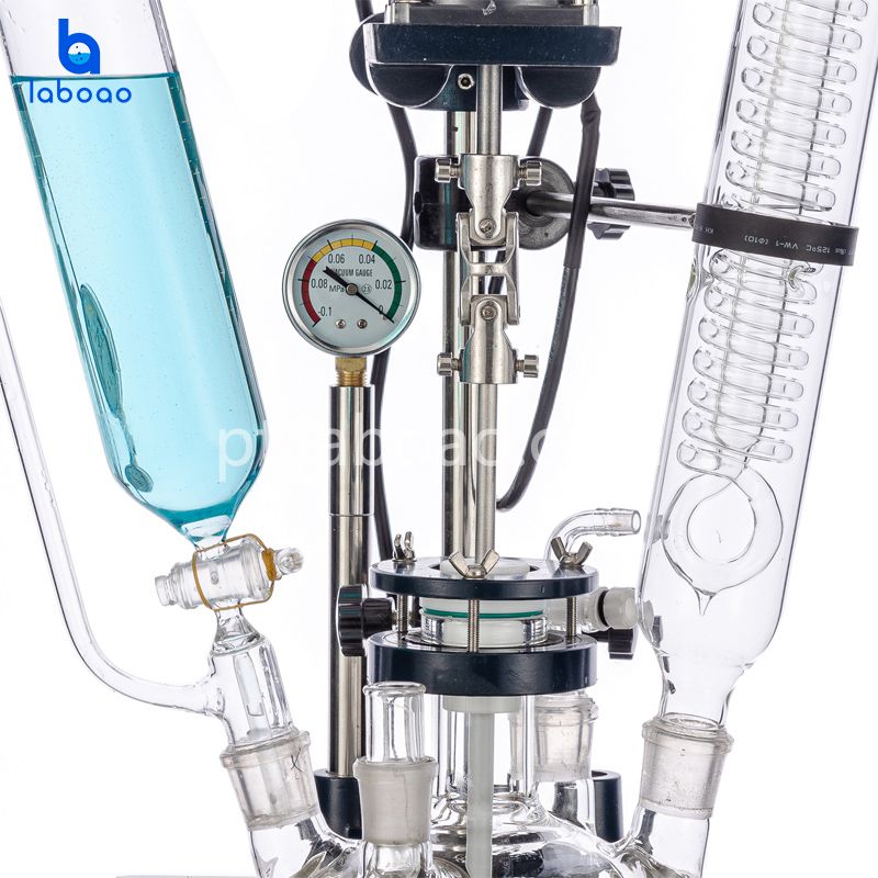 Reator de vidro de camada única 3L