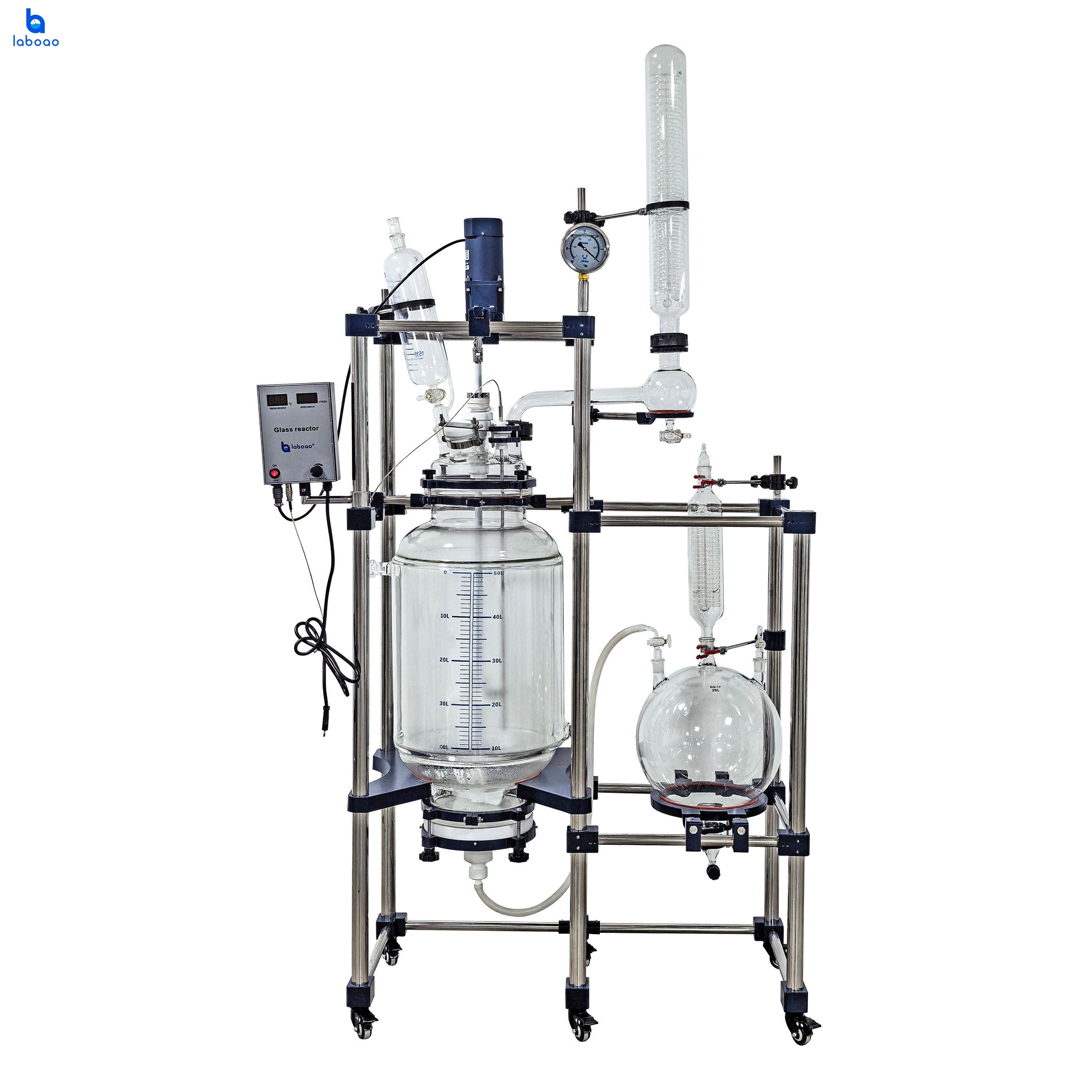 Reator de filtro de cristalização de laboratório 50L 80L para isolado de CBD