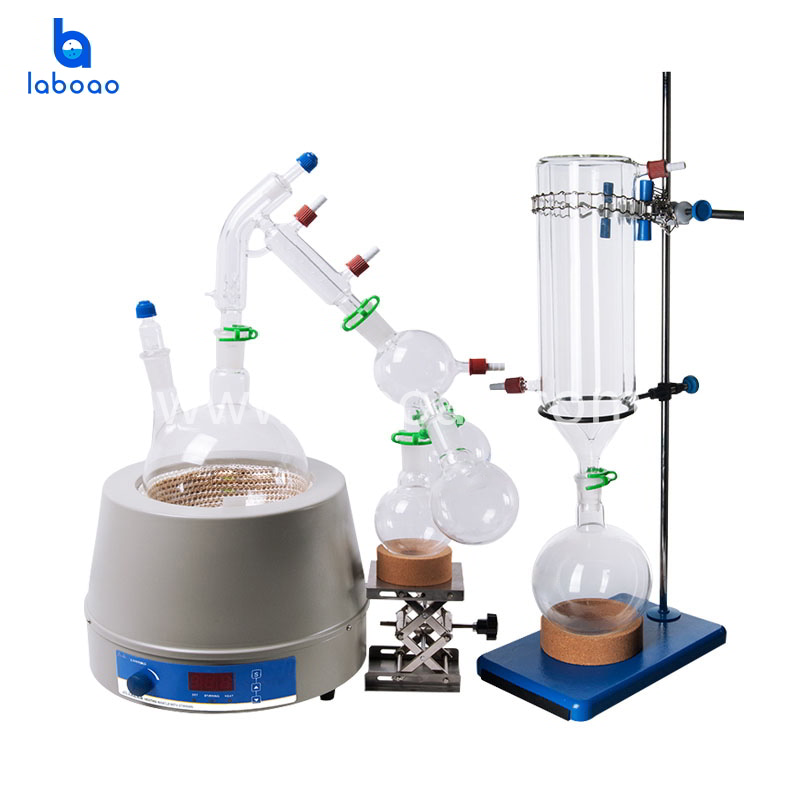Sistema de kit de destilação de caminho curto 5L