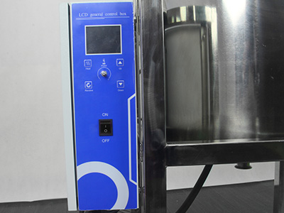 Reator de aço inoxidável de dupla camada de aquecimento elétrico detalhe - Controlador de display LCD, aquecimento e resfriamento com um toque, aquecimento mais rápido.