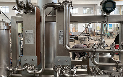 Evaporador de filme descendente em escala de laboratório para recuperação de etanol detalhe - Trocador de calor de alta eficiência de condensação, melhora a eficiência de transferência de calor.