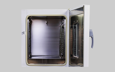 Caixa de esterilização por ar quente da série LGX detalhe - Porta de segurança isolada