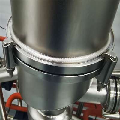 Destilação molecular de filme de aço inoxidável detalhe - Usando o processo de soldagem swing, ponto de soldagem em escala de peixe, em linha com o processo de soldagem do Japão e Alemanha